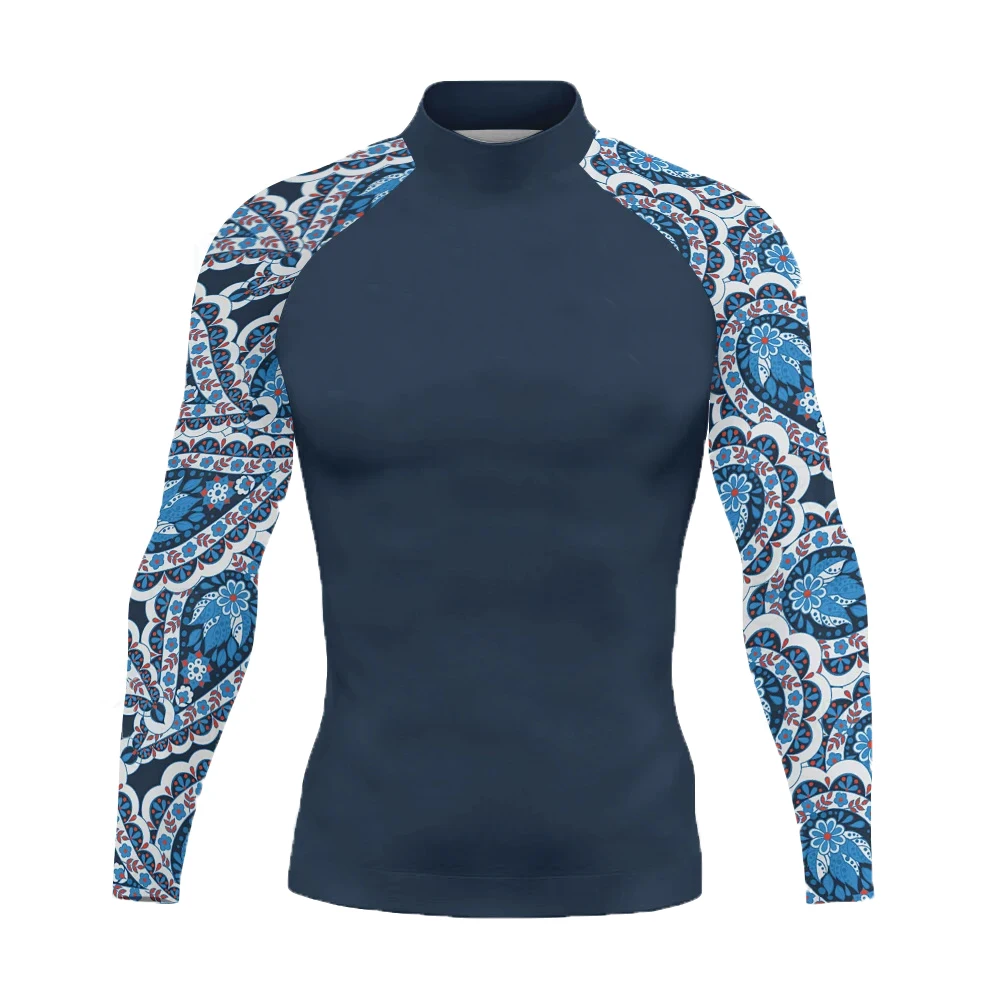 Swimming T-shirt Swimsuit Men UV Protection Beach Rash Guard Swimwear Diving Long Sleeve Surfing Swimsuit Surf T-shirt