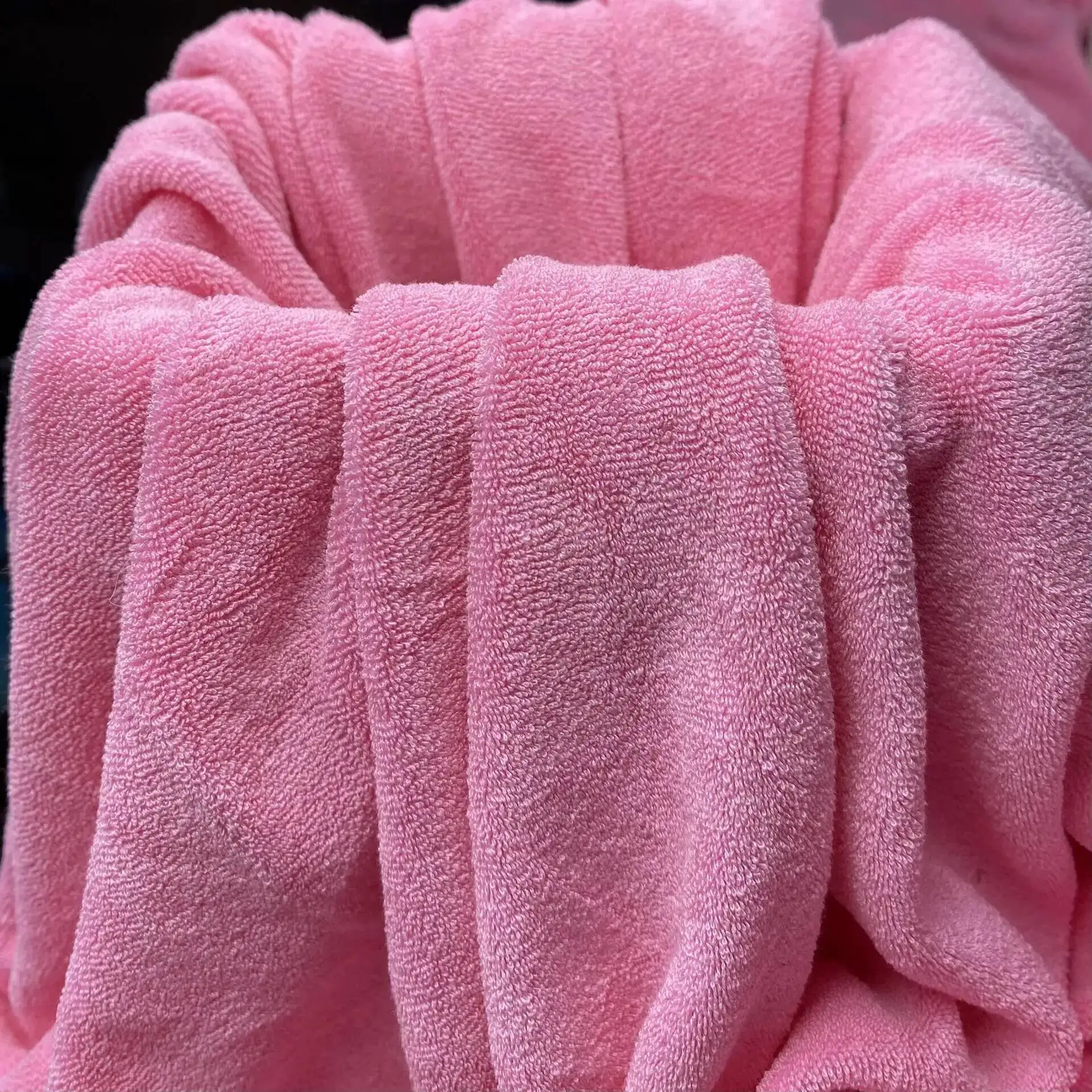 Plush All-Cotton Knitted Fabric for Towels, Hats, and Makeup Bags