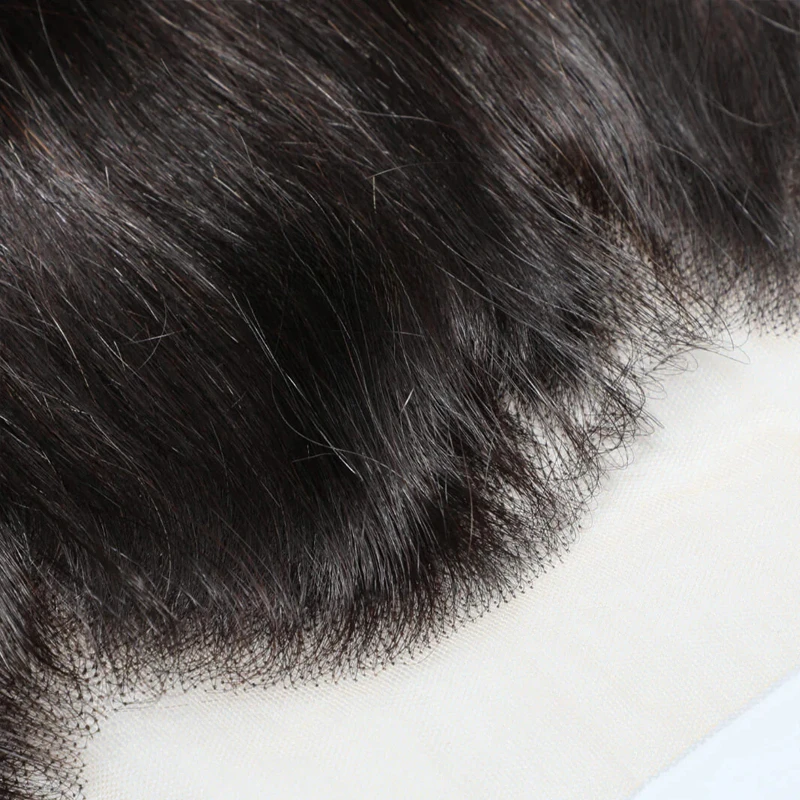 13x4 Straight Body Wave Lace Frontal Transparent Swiss Lace Unprocessed Brazilian Virgin Hair 150% Density 10-20 Inch PrePlucked