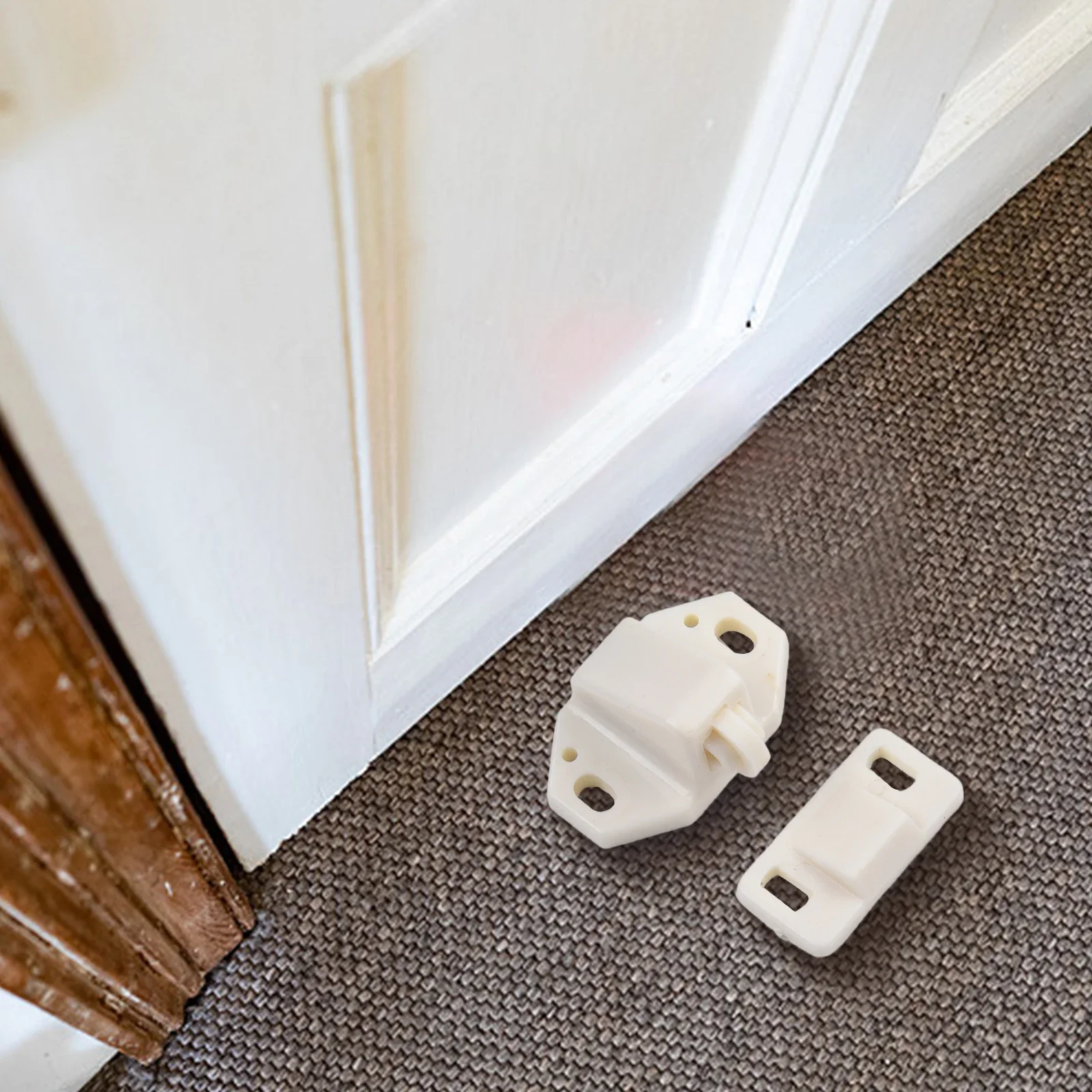 Door Roller Catch Furniture Cabinet Closet Door Roller Catch With ABS Plastic Home Hardware Tool Accessories 5Pcs