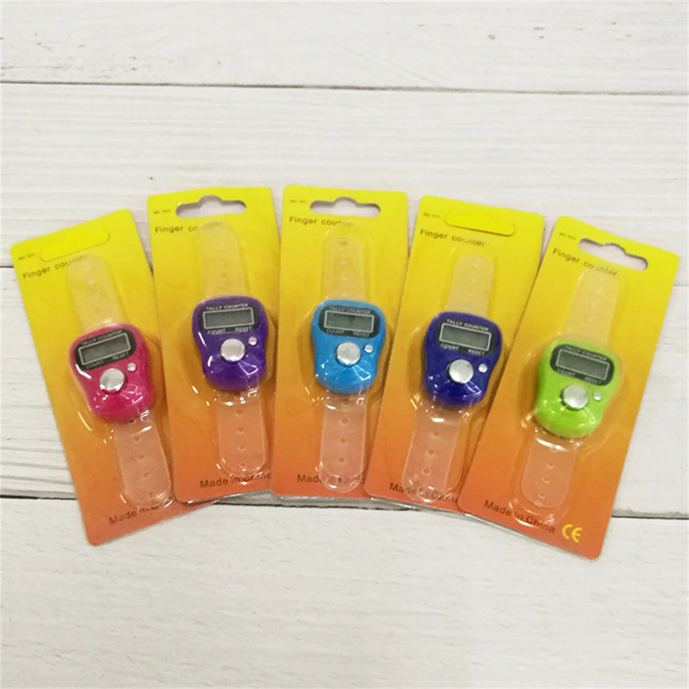 1/3PCS Electronic Digital Finger Ring Tally Counter Hand Held Knitting Row Counter Clicker NEW Mini Point Marker Counter LCD