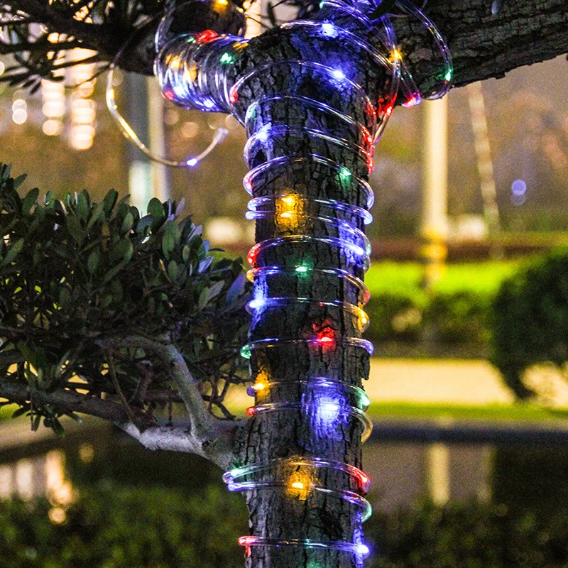 รูปสินค้า LED String Light กันน้ำ ตกแต่งสวน ใช้พลังงานแสงอาทิตย์