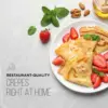 Electric Crepe Maker & Griddle, Precise Temperature Control Skillet for Perfect Brunch Blintzes, Pancakes, Eggs, Bacon 2