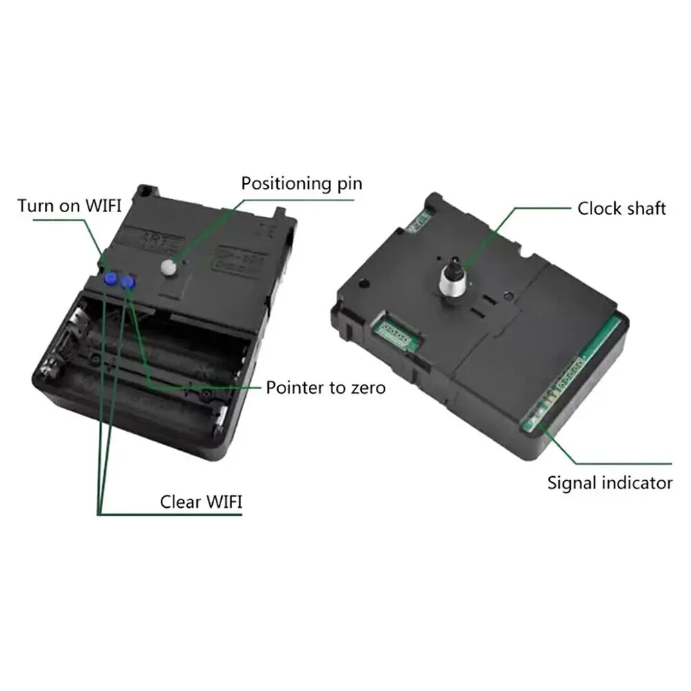 Wall Clock Movement WIFI Automatic Timing Mechanism Smart Phone Replacement Tool