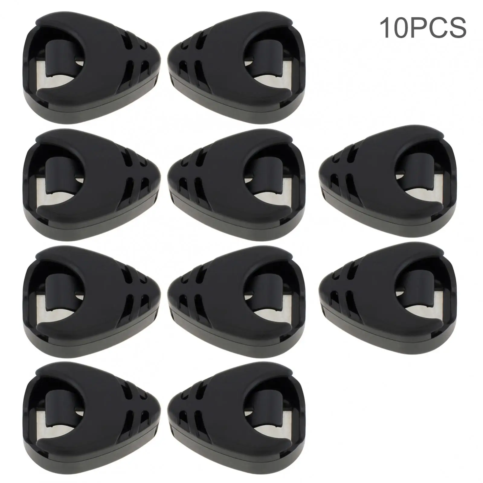 10 Stück Kunststoff-Gitarren-Pick-Halter zum Aufkleben, praktische Platzierung von Akustikgitarren-/Bass-/Ukulelen-Picks mit selbstklebender Rückseite – Detail 9