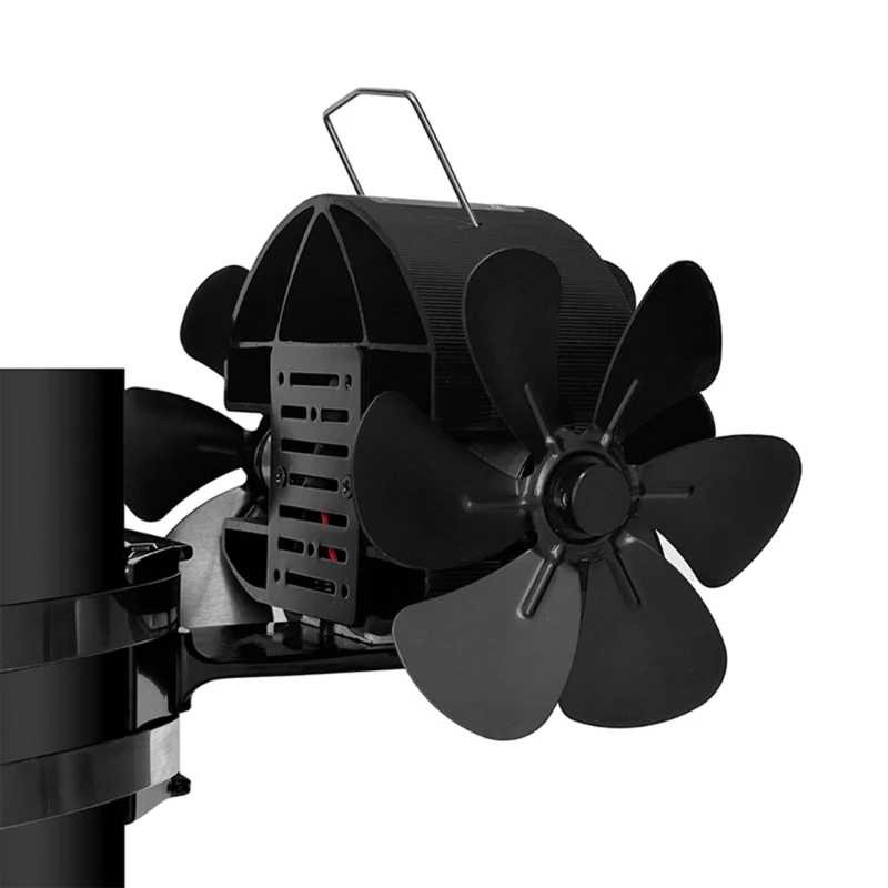 

DY4206 Stove Oven Fan Heat Powered 18Blades Quiet 3 Motors Fireplace Fans 40JE