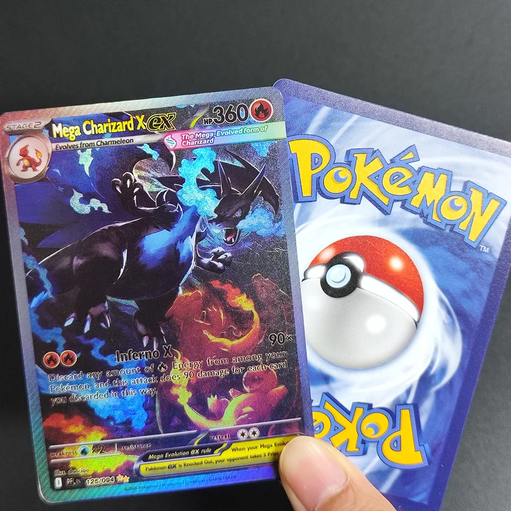 DIY PKM-Karten Mega Gengar Ex Charizard Umbreon Greninja Mew Giratina Flash Englische Spielkarten – Detail 2