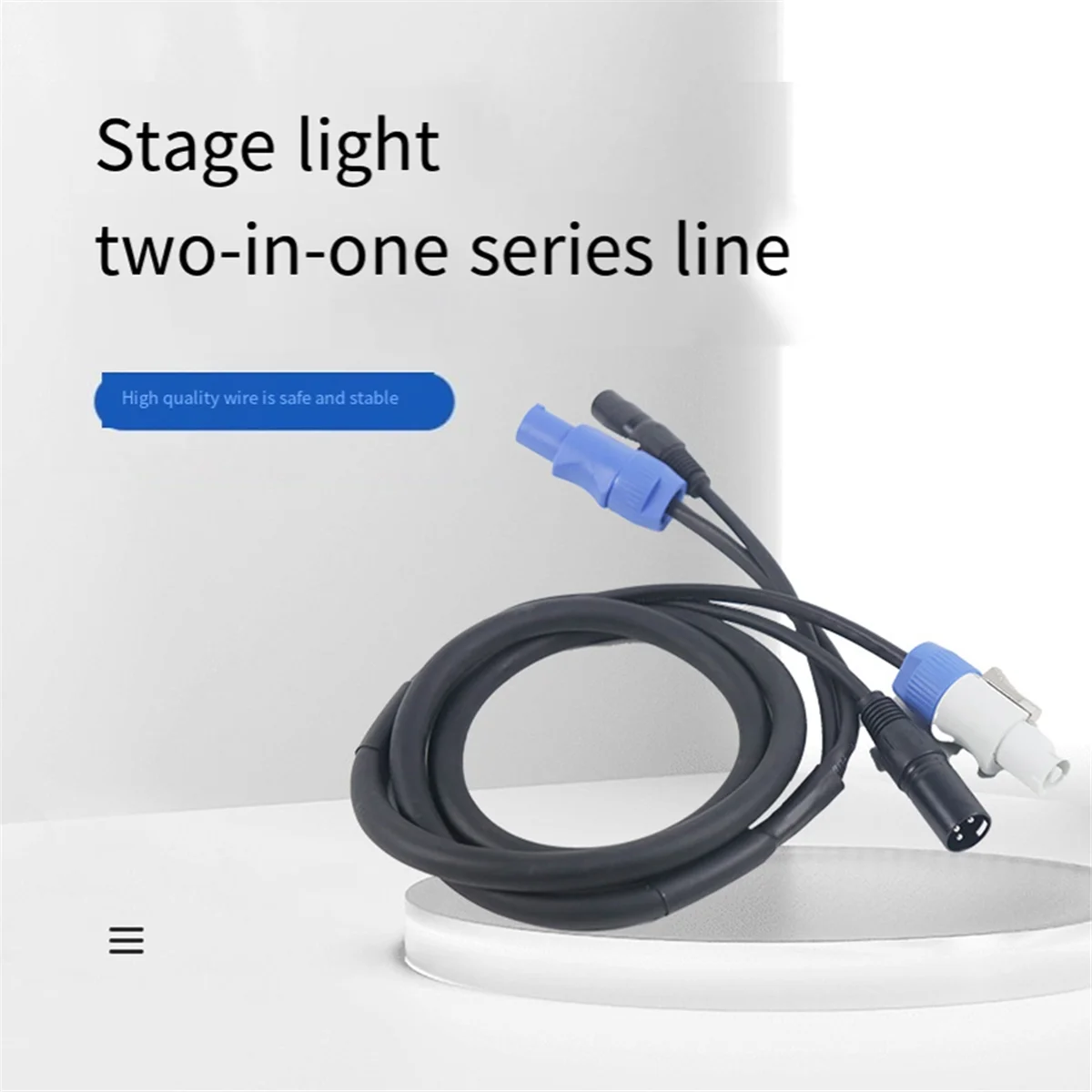 DMX Powercon Cable Combination of Powercon Plug and DMX XLR Signal Line for Light Power Connection Signal Transit(A) DY