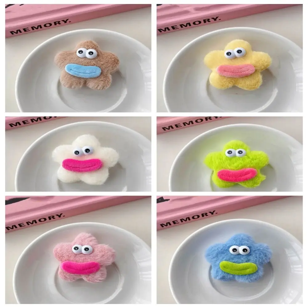 Description Picture 3 of itemStar Shape Plush Doll Hair Clip Korean Style Side Clips Ugly Doll Duckbill Clip Hair Barrettes Headwear Cartoon Hairpin Daily