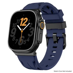 Breathable Silicone Sport Bracelet - Stylish Band for Smartwatches, Multiple Sizes (MidU)