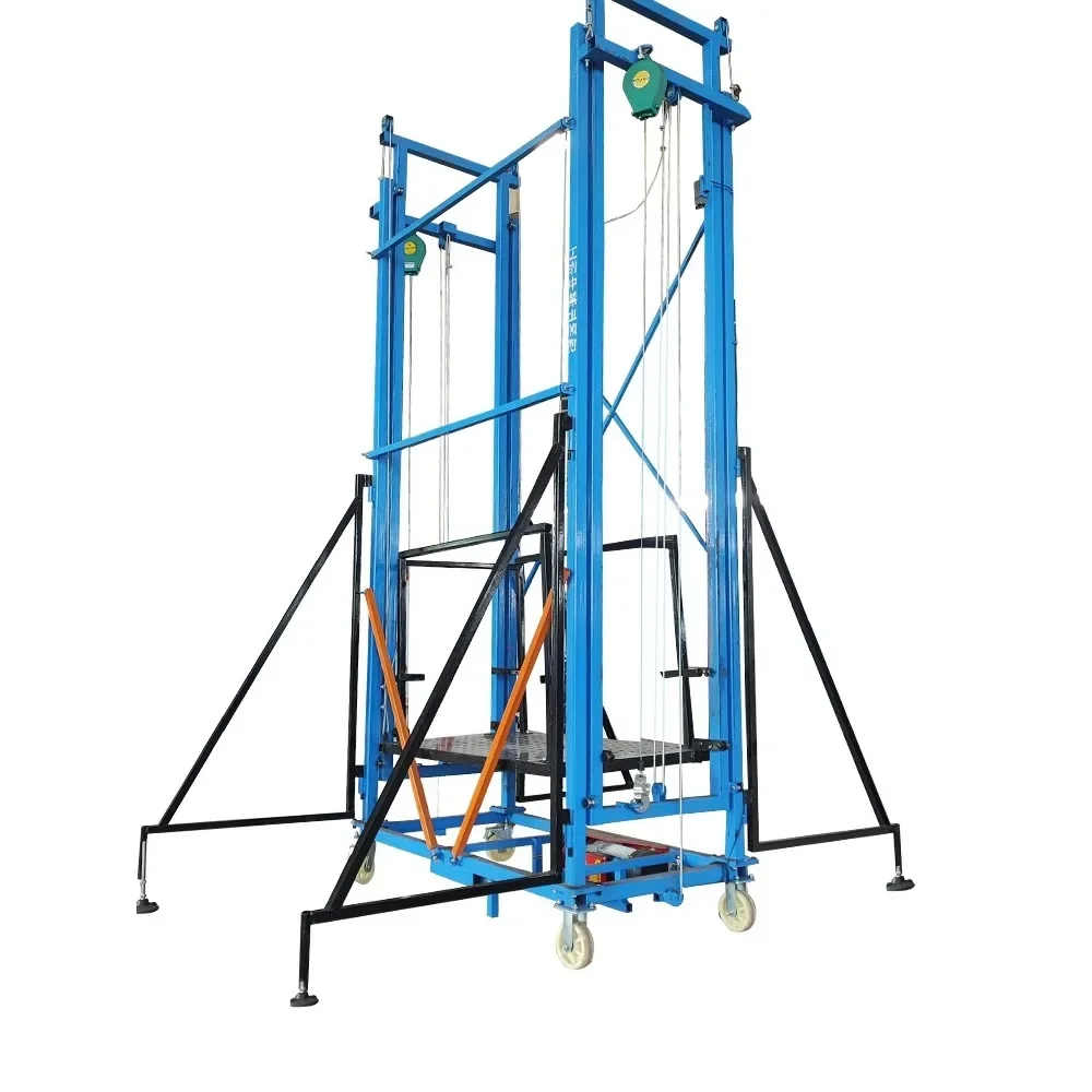 

Electric lifting scaffolding movable folding small home decoration construction multi-functional remote control lift load300kg