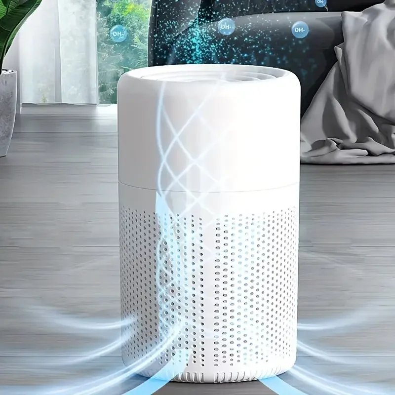 HEPA air purifier with scented sponge for home, odor eliminator for office, bedrooms, and living rooms.