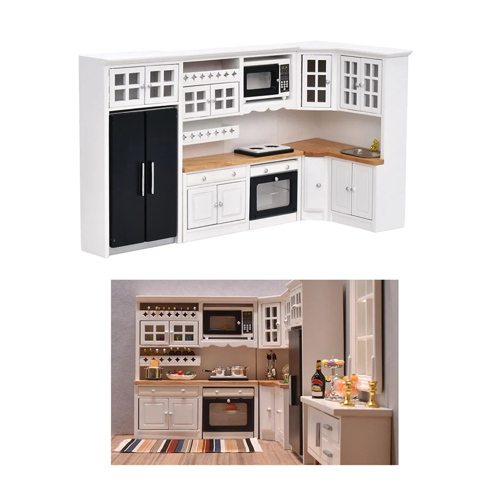 

Dollhouse Miniature DIY doll House with Furniture for Handcraft Crafts