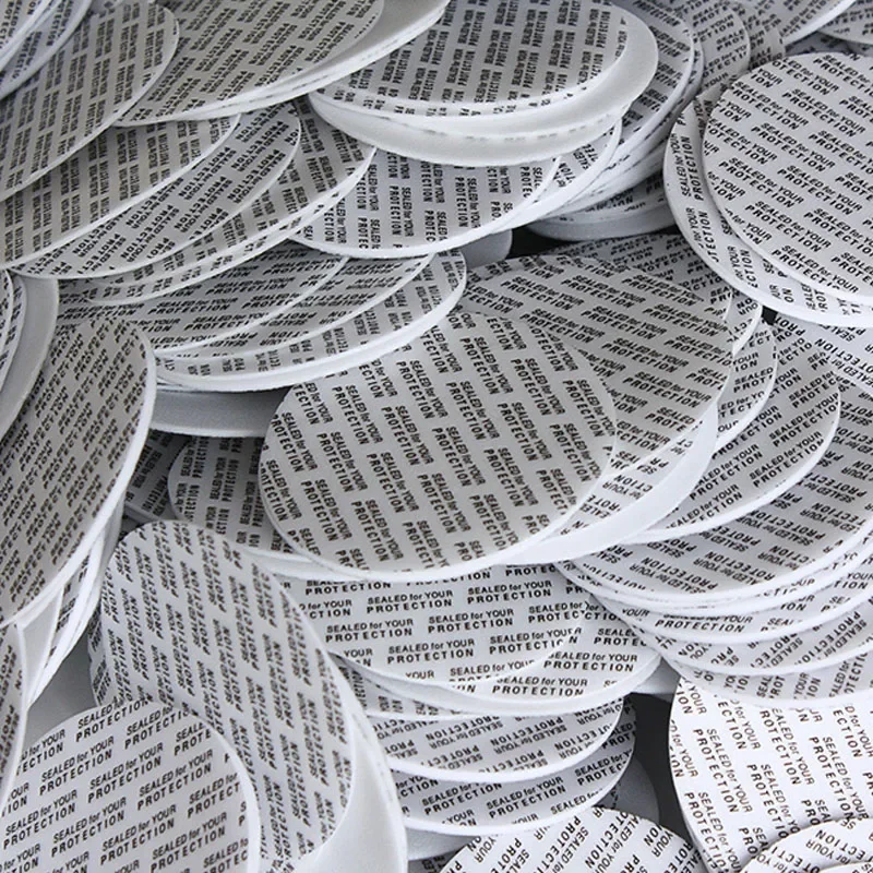 Self-adhesive Foam Press Seal Cap Liners Foam Safety Tamper Food Gasket Seals Pad 20mm-101mm 1000Pcs/lot foam seal caps