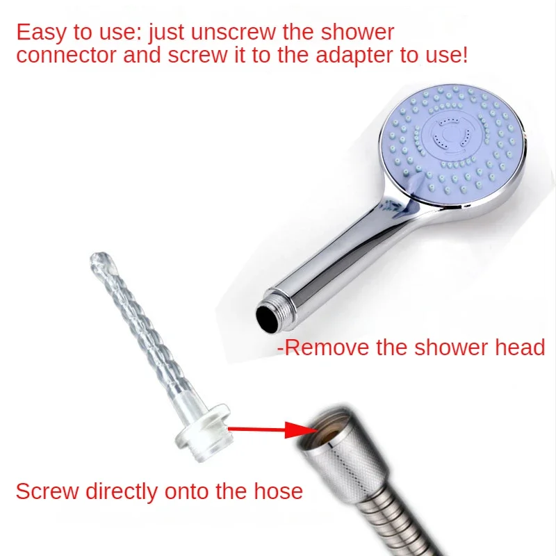 1PC Silicone Enema Cleaning Shower Vaginal Wash Home Enema Anal Wash Douche Nozzle Anaal Douche Health Hygiene Tool Woman/Man 3