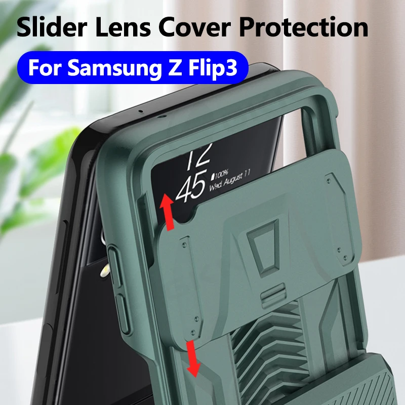 

Универсальный чехол GKK с магнитным шарниром для Samsung Galaxy Z Flip 3, защитный жесткий чехол для задней панели телефона Galaxy Z Flip3