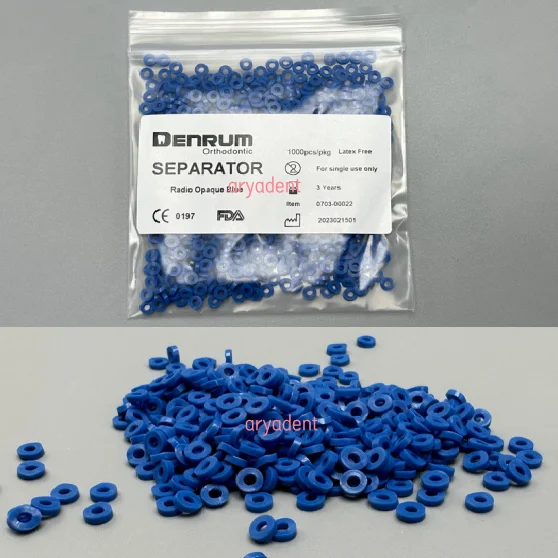 1000pcs/Bag Dental Orthodontic Separators Elastic Rubber Bands Ties