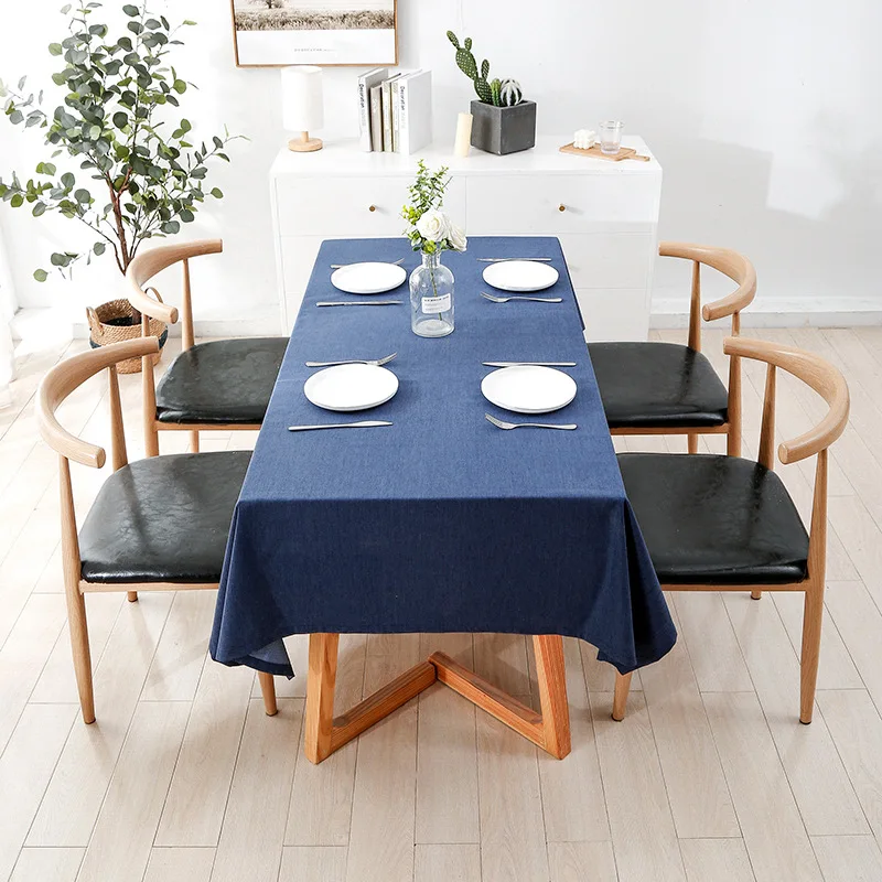 

Simple waterproof no-wash linen table cloth