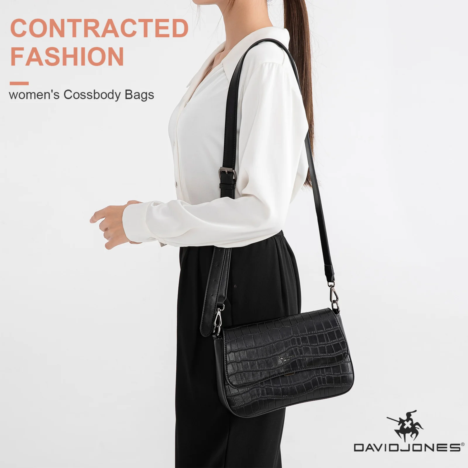 David Jones Handbags Retro Casual Women's Shoulder Bag Fashion Exquisite  Shopping Bag Chain High Quality Polyester Tote Bags - AliExpress