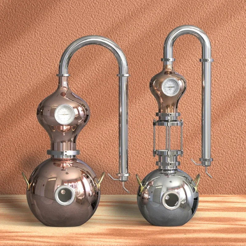 

Gourd Copper househol Pure Dew Essential Oil Machine Pure Copper Distillator Avoid Wine-Making Equipment Brewing Machine