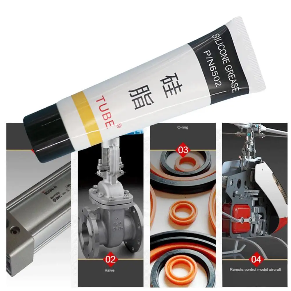 Waterproof O Seal Lubricant 50ml Maintenance Silicone Grease Lubricant Glue silicone grease lubricant silicone grease grease lubricant Home Improvement Accessies Leakproof 1Pc
