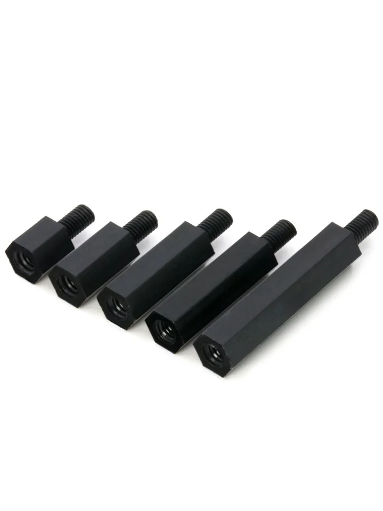 Black Hex Nylon Motherboard Standoff PCB Support Spacer Pillars