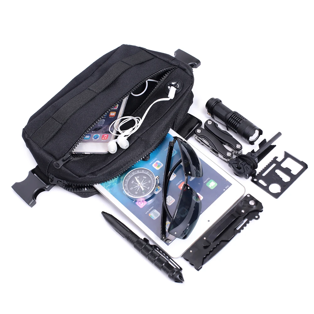 Molle Chest Bag  Front Pack Chest Rig Vest EDC Streetwear Backpack Outdoor Sports Hunting Bags 4
