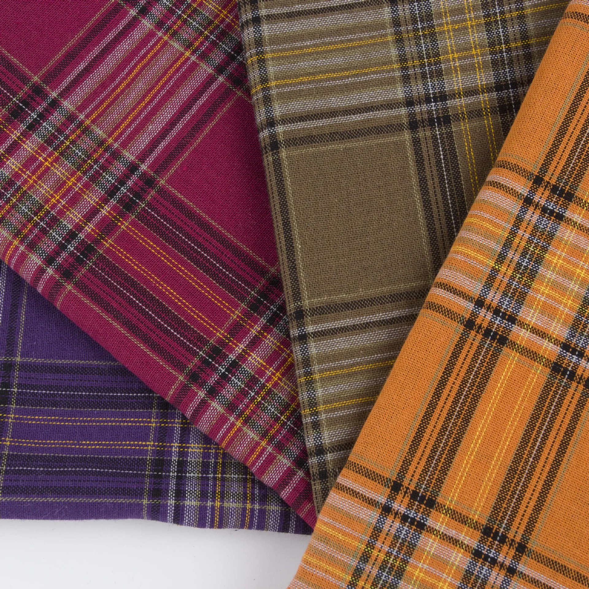 

Cotton Yarn-dyed Plain Plaid Spring and Summer Shirt Dress Fabric for Boys and Girls JK Uniform Fabric