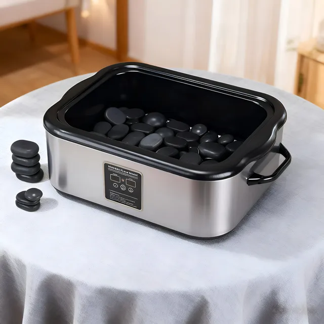 หม้ออุ่นหินสปาขนาดใหญ่ พร้อมระบบควบคุมอุณหภูมิคงที่ 1