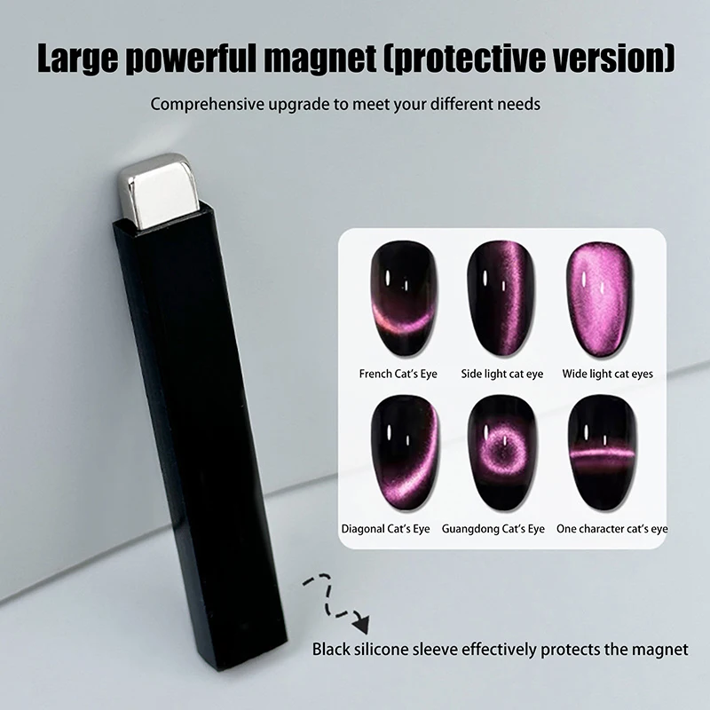 Super Strong Thick Strip Magnet Cat Eyes Magnet For Nail Gel Polish 3D Line Strip Effect French Multi-Function Pen Tools