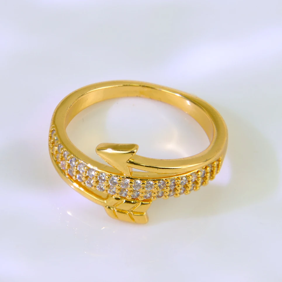Luxus Dubai Mode Ringe 21k Gold Überzogene Brasilianische Zirkonia Cocktail Ring Nahen Osten Frauen Vintage Party Schmuck – Detail 10