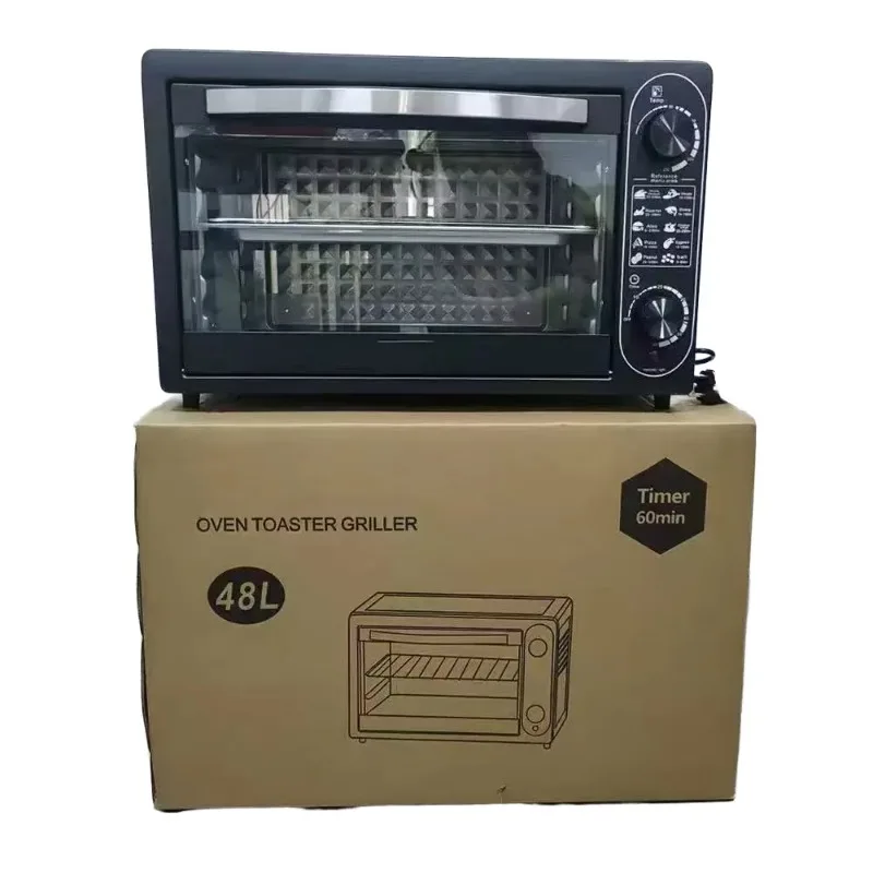New Design 48L Electric Convection Oven Big Capacity Stainless Steel Pizza Oven for Baking for Home Kitchen Use 1