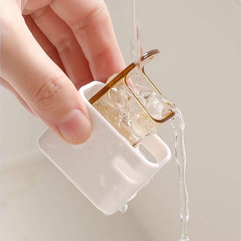 Dustproof Wall Mounted Toothbrush Holder Storage Box For Bathroom