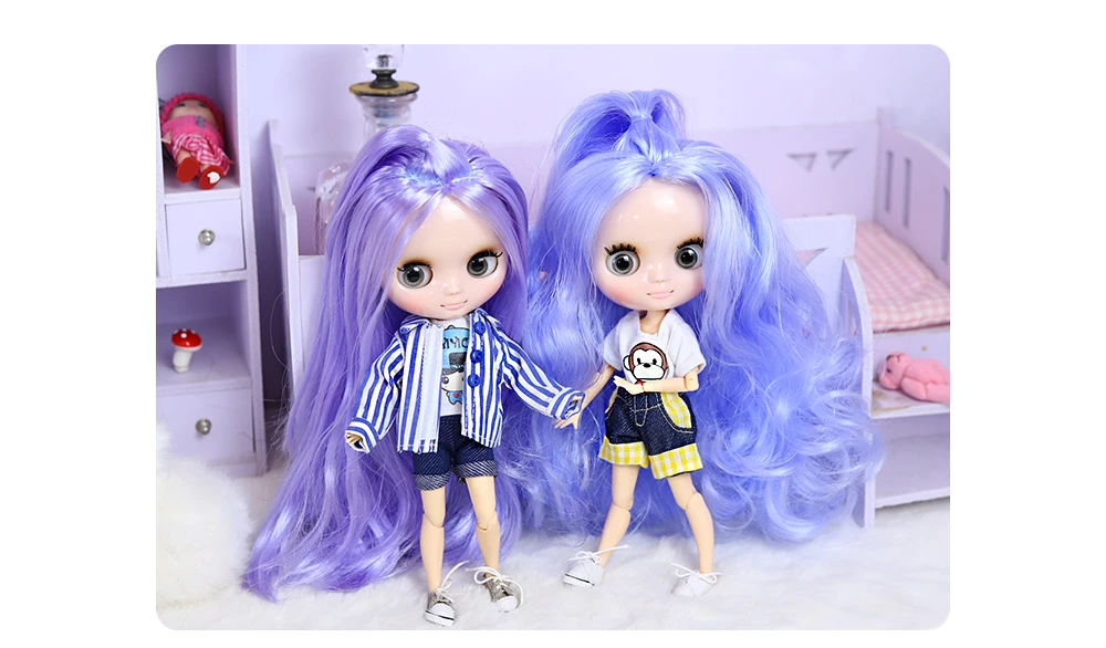 ICY DBS Blyth Middie Doll Joint Body 20CM Customized Doll Nude doll or Full Set Includes Clothes & Shoes DIY Toy Gift for Girls