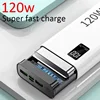 120W High Capacity Power Bank 500000mAh Fast Charger Portable Battery With Digital Display Powerbank For iPhone Samsung Xiaomi 6