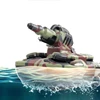 Car Boat Tank 3-In-1 Amphibious RC Battle Tank Dual Mode Switch Shooting Water Integrated Bottom Waterproof Electric Kids RC Toy 4
