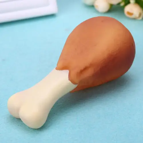 고무 닭 다리 강아지 씹는 소리 장난감, 강아지 고양이 인터랙티브 반려동물 용품, 강아지 제품 선물 5