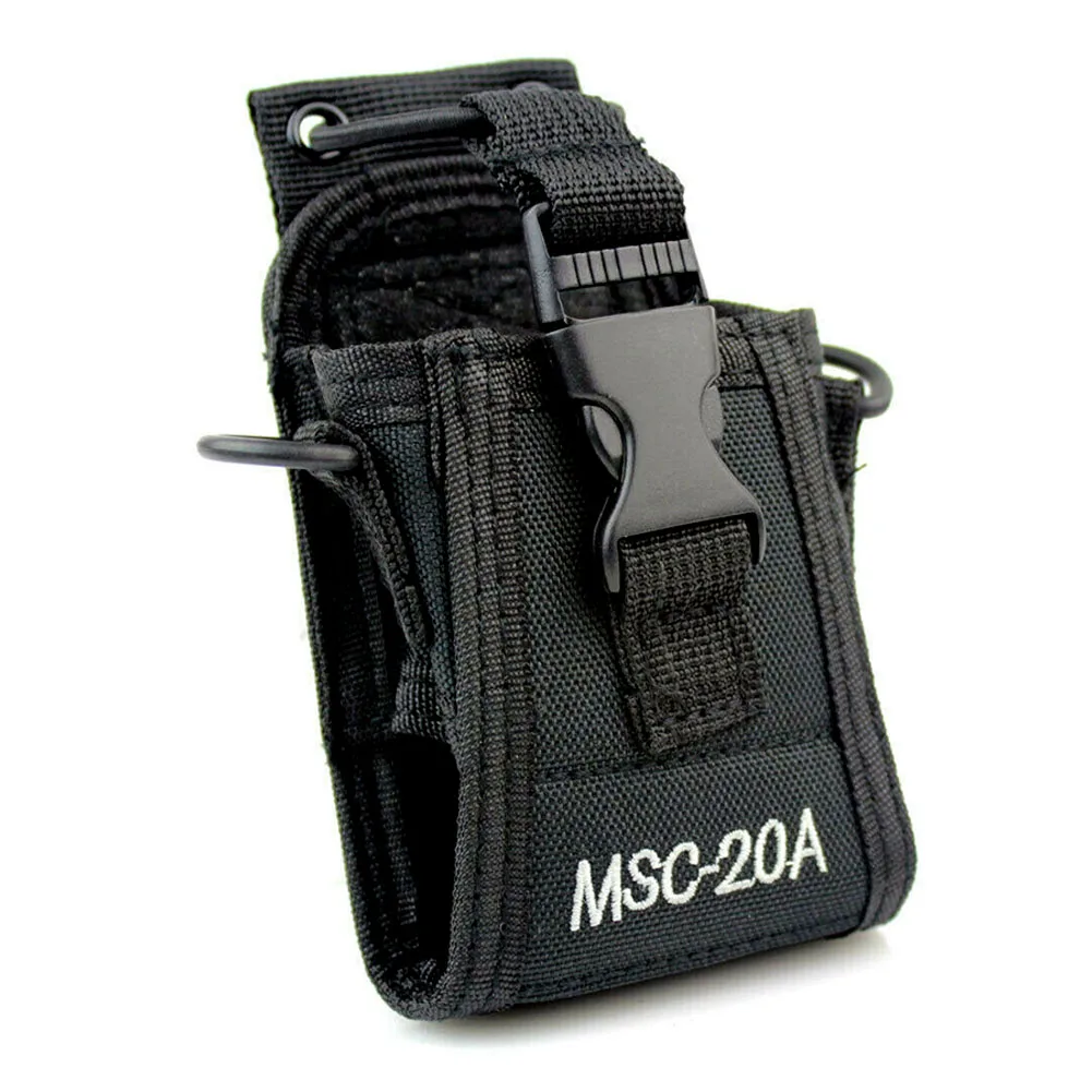 

MCS20A Two Way Radio Case Holder Universal Pouch Shoulder Hanging Solid HandsWalkie Talkie Elastic Band Nylon Holster