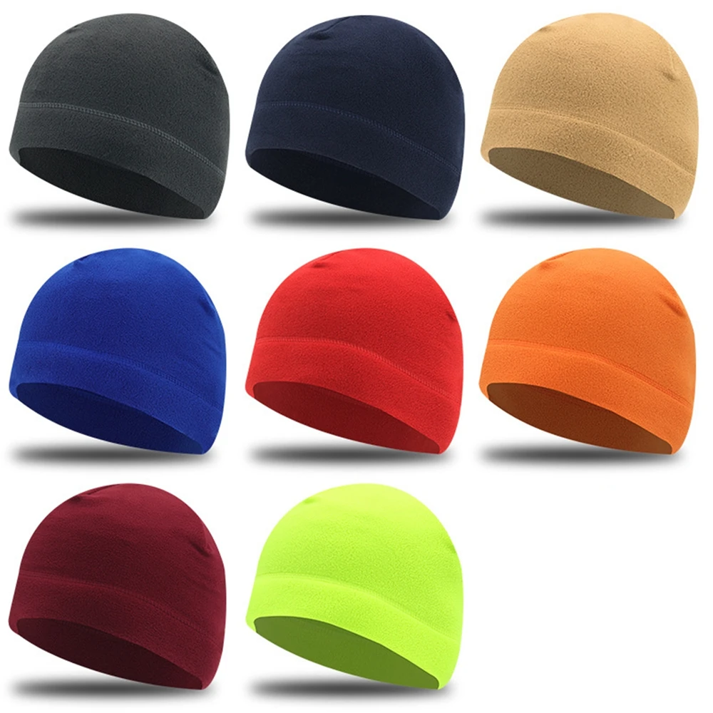 Autumn Winter Men Women Outdoor Cycling Fleece Hat Cold Insulation Windproof Cap