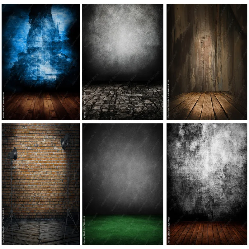 

ZHISUXI Vinyl Custom Vintage Brick Wall Wooden Floor Photography Backdrops Photo Background Studio Prop HK-08
