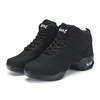 Women Dancing Shoes Jazz Dance Sneakers Hip Hop red white Breathable soft sole comfortable flexible Dance Sport Shoes 2