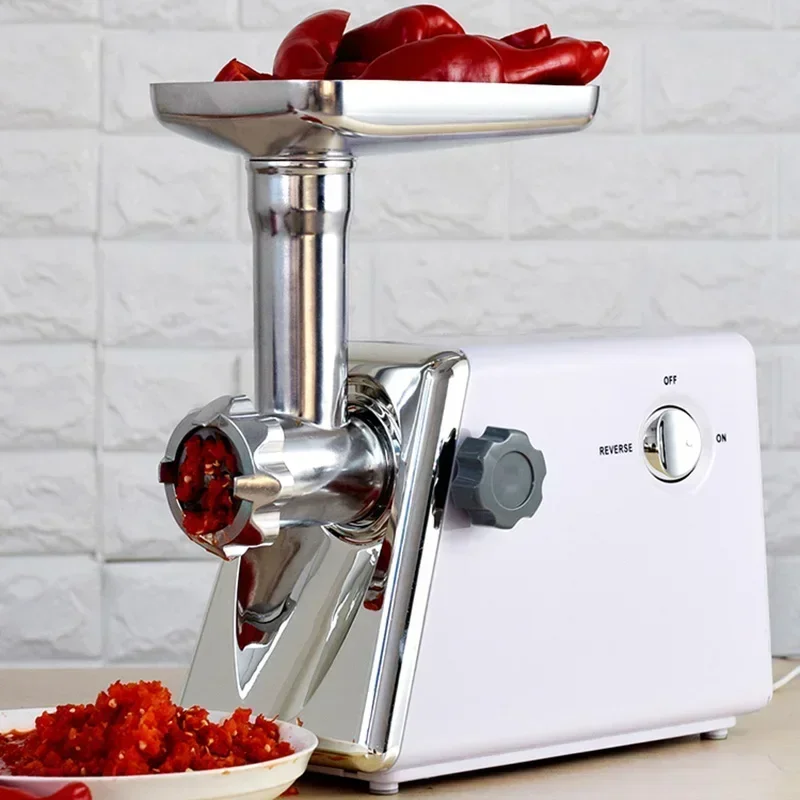 Commercial Meat Grinder 1400W Sausage Machine Minced Meat Sausage machine electric Cut Vegetables minced stuffing Meat Mincer 6