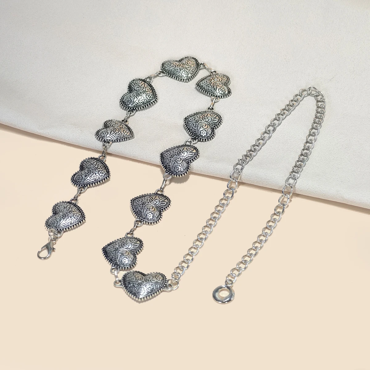 Neue Mode Silber Taille Kette Y2K Trendy Böhmischen Jeans Kleid Gürtel Sommer Strand Zubehör Vintage Verstellbare Kette Bund – Detail 3