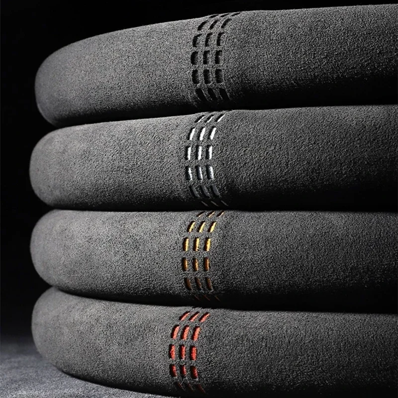 자동차 스티어링 휠 커버, 기어 시프트 핸드 브레이크 커버 보호대 장식, 따뜻하고 두꺼운 플러시 칼라, 소프트 블랙 핑크 장식 