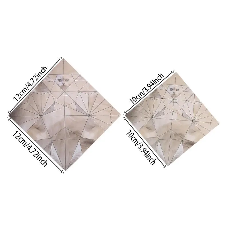 DIY Paper Cat Dog Model Cute Printing Origami Animal Decoration Folding Animal Origami Set Origami Animals 3D