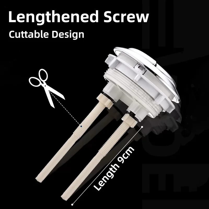 Bathroom Toilet Tank Push Tank Round Button Two-button Pushbutton Side Buttons Square Button Toilet Flush Lever