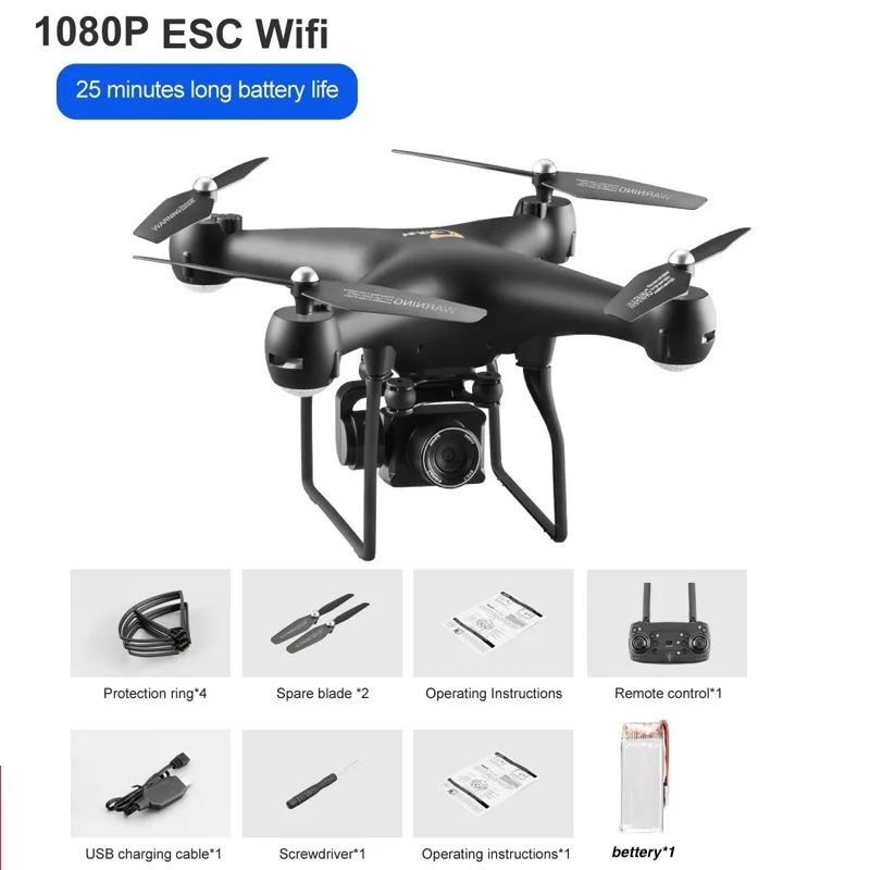 New S32T WiFi FPV RC Drone 4K/1080P Wide Angle Adjustable ESC HD Camera Altitude Hold RC Quadcopter Drone -25min Flight Time rc helicopter amazon RC Helicopters