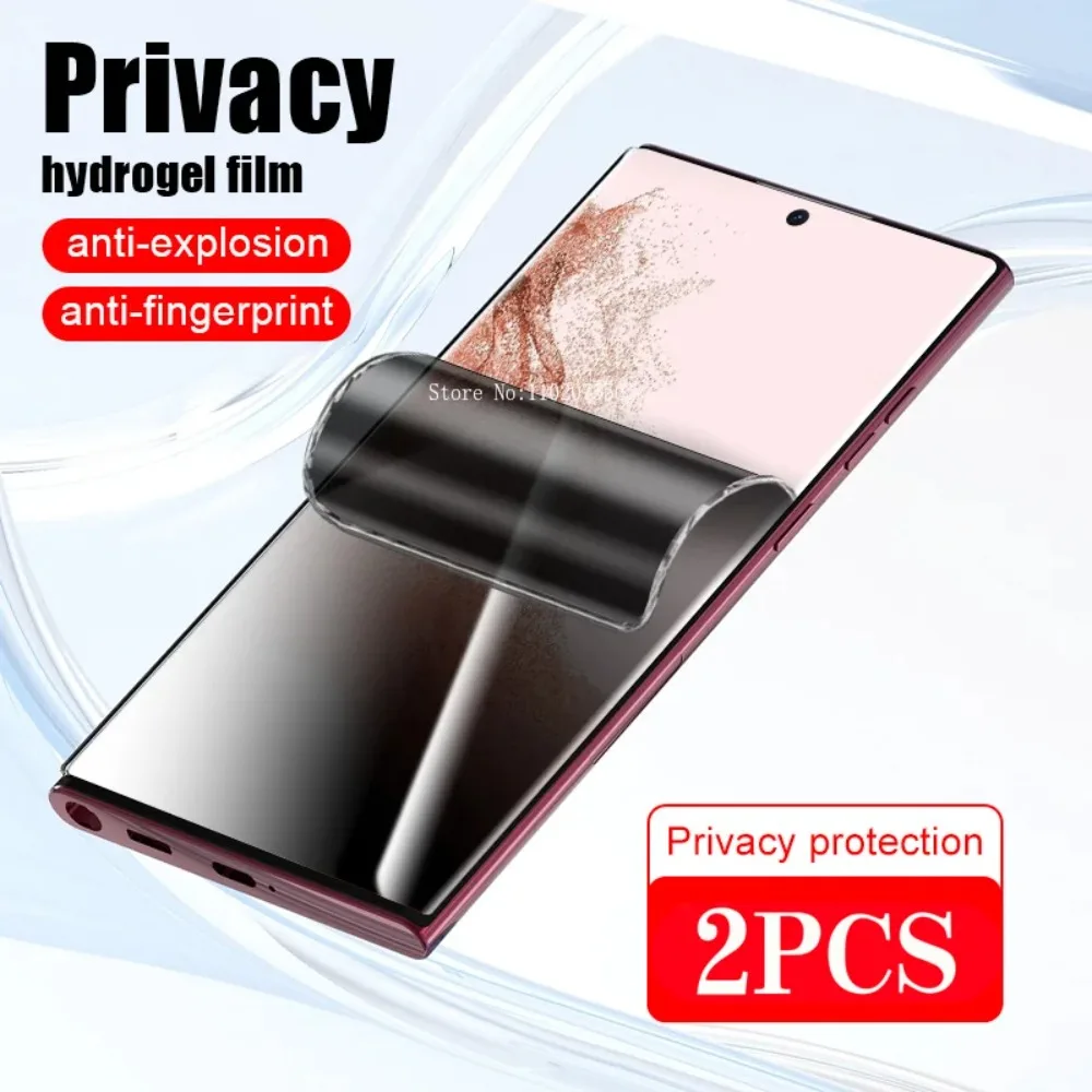 2Pcs Not Glass Privacy hydrogel film for Samsung Galaxy S24 Ultra S23 FE S22 S21+ S20 S10 FE Note 10 20 Phone Screen Protector