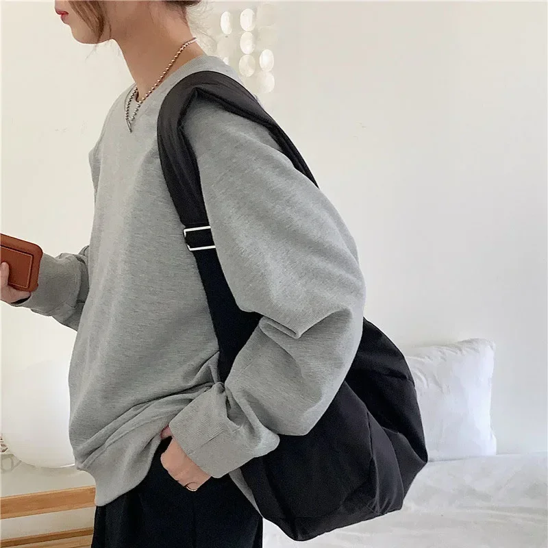 2026 New Fashion Summer Large Capacity Casual Nylon Women Shoulder Bag Korean Style Hobos Bag Youth Crossbody Shoulder Bag