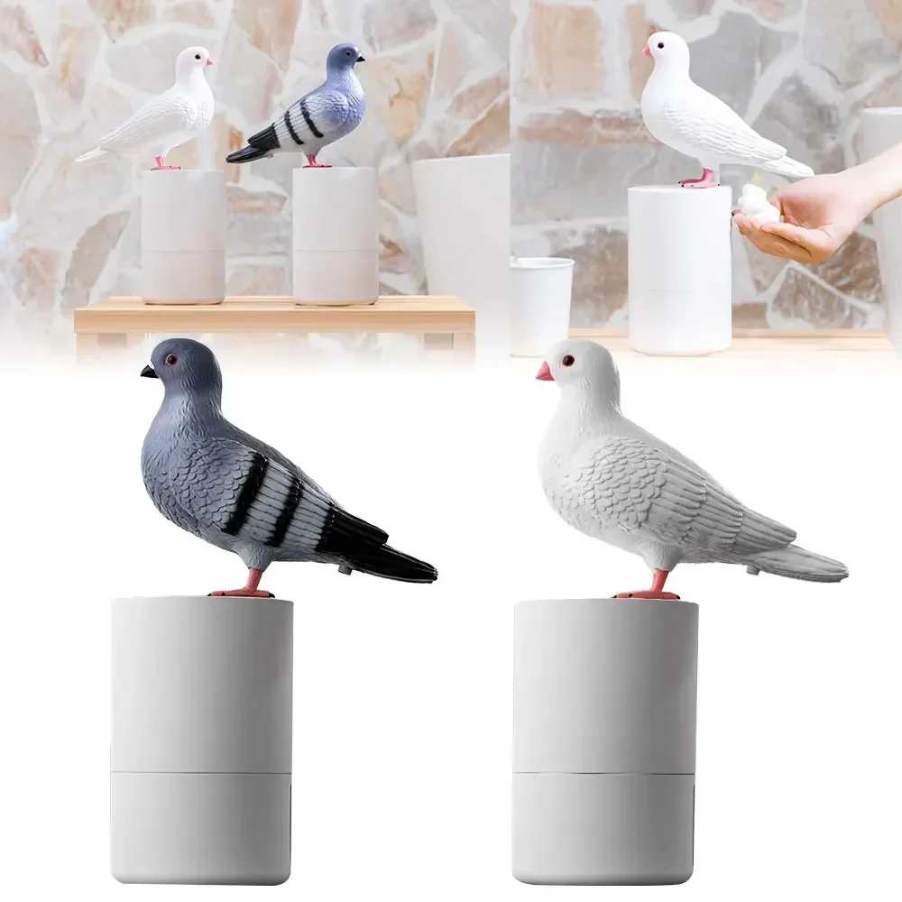 Pigeon Automatic Foaming Hand Soap Dispenser Touchless Cute Bird Soap Dispenser for Commercial Offices Countertop Household Use 3